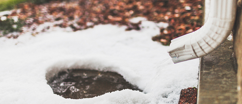 Prevent ice dams and keep gutters flowing